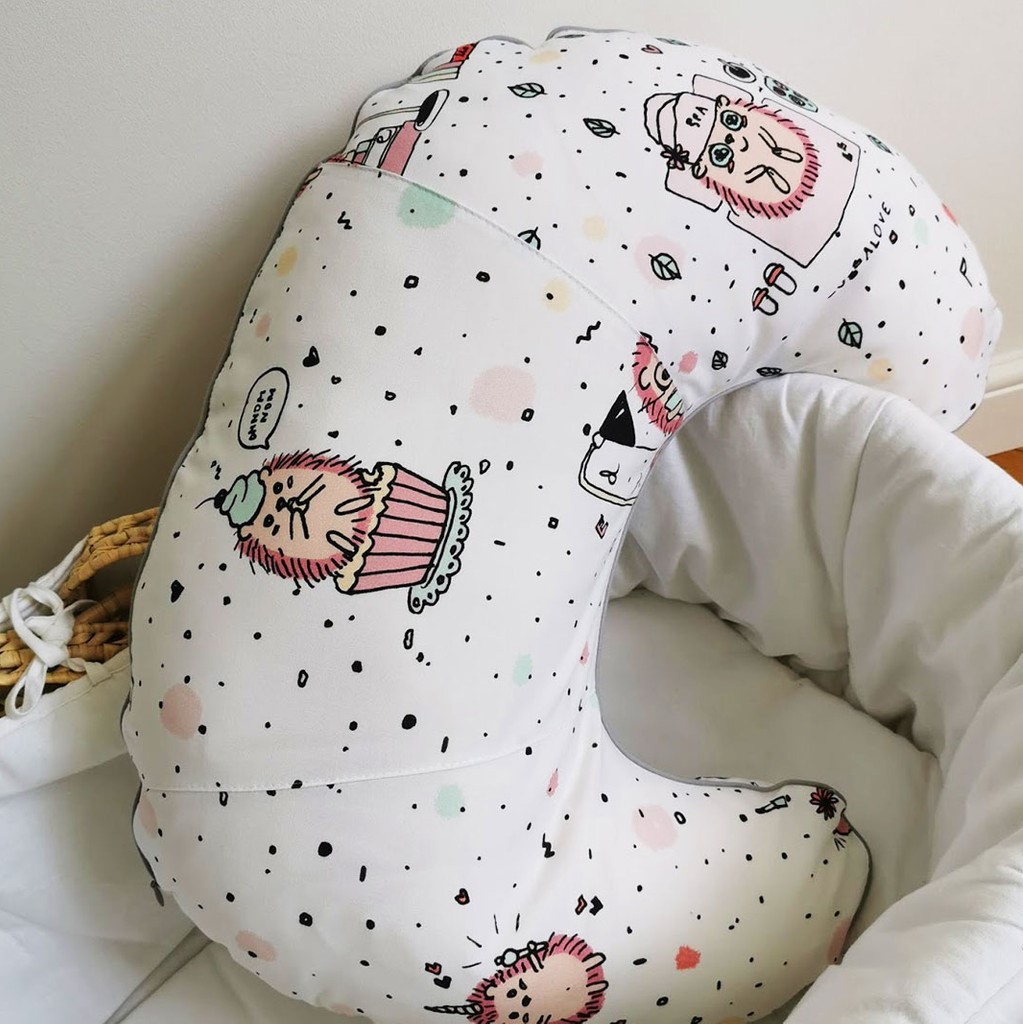 LULLALOVE, Rogal do karmienia Jeż PInk