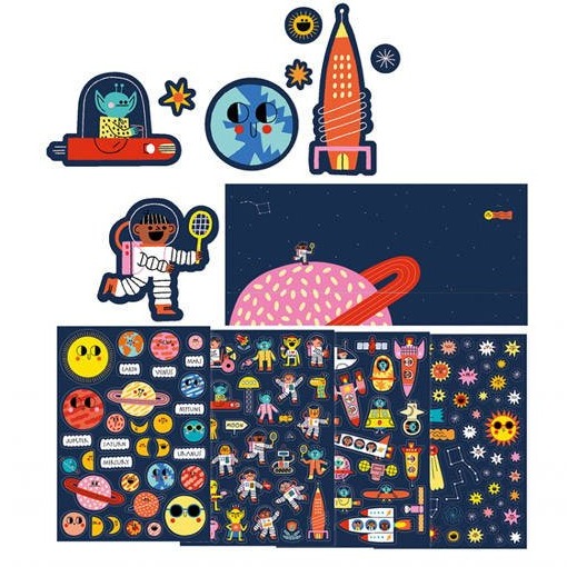 Londji, Naklejki wielorazowe Kosmos Londji, Naklejki wielorazowe Kosmos