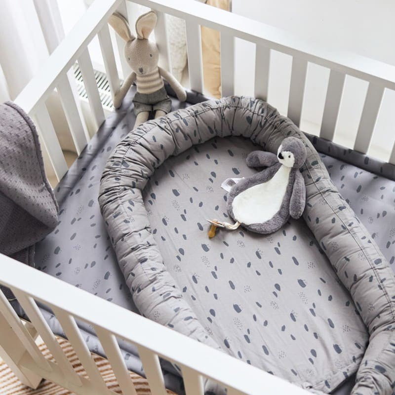 Jollein, 3 Pieluszki Niemowlęce Hydrophilic 70 X 70 Cm Spot Storm Grey