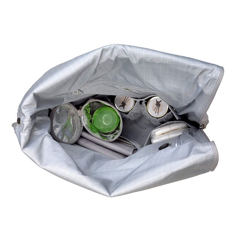 Lassig, Green Label Plecak dla mam z akcesoriami Rolltop Backpack Grey Lassig, Green Label Plecak dla mam z akcesoriami Rolltop Backpack Grey