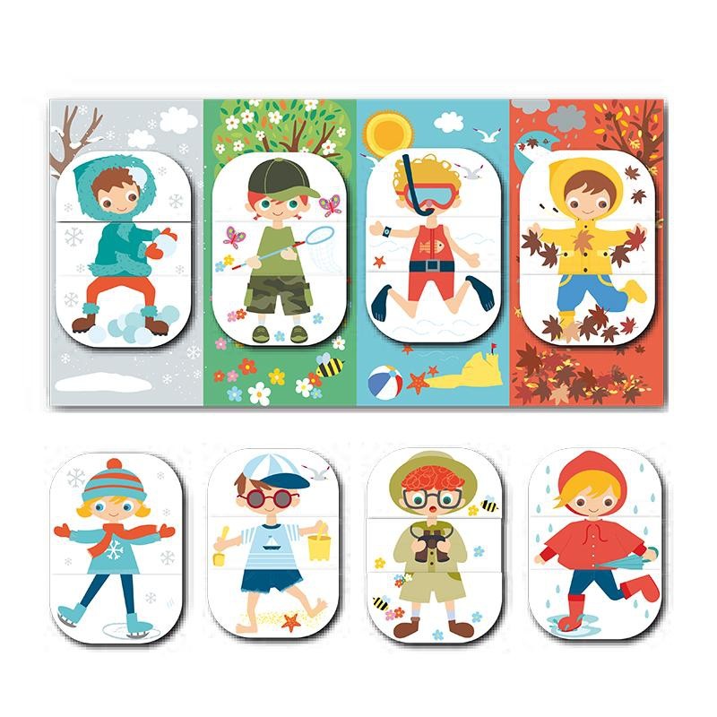 Apli Kids, Magnetyczna układanka - Pory roku