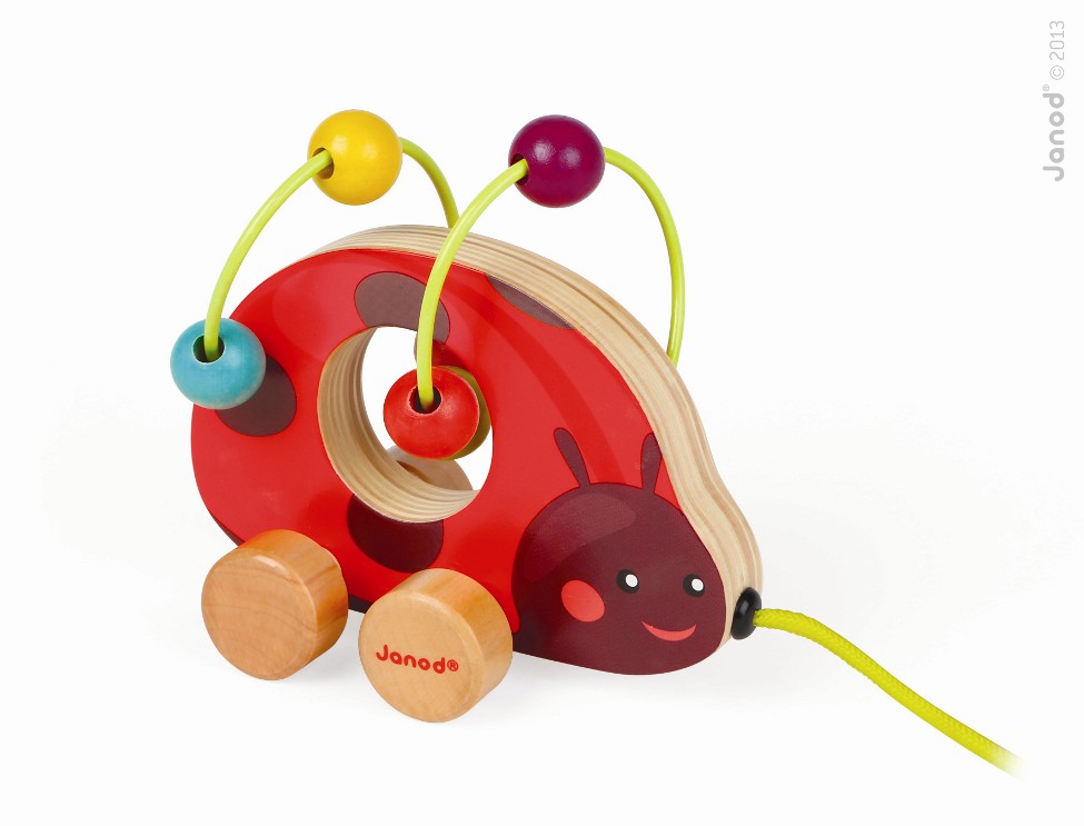Janod, pętla edukacyjna mini zwierzątka do ciągnięcia