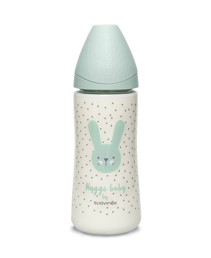 Suavinex, Butelka HYGGE 360ml - królik miętowy Suavinex, Butelka HYGGE 360ml - królik miętowy