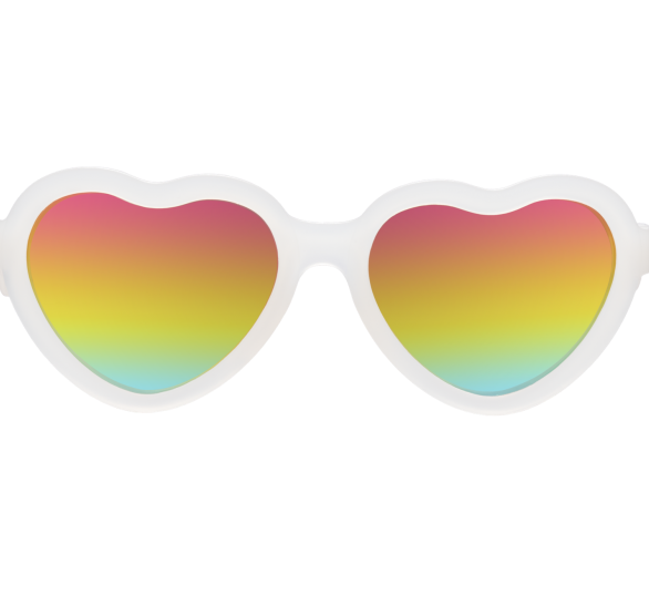 Babiators, Okulary przeciwsłoneczne serca  Hearts - Rainbow Bright 0-2lata