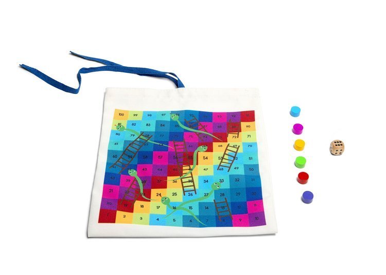 BS Toys, Podróżna gra 2w1 - chińczyk, drabinka BS Toys, Podróżna gra 2w1 - chińczyk, drabinka