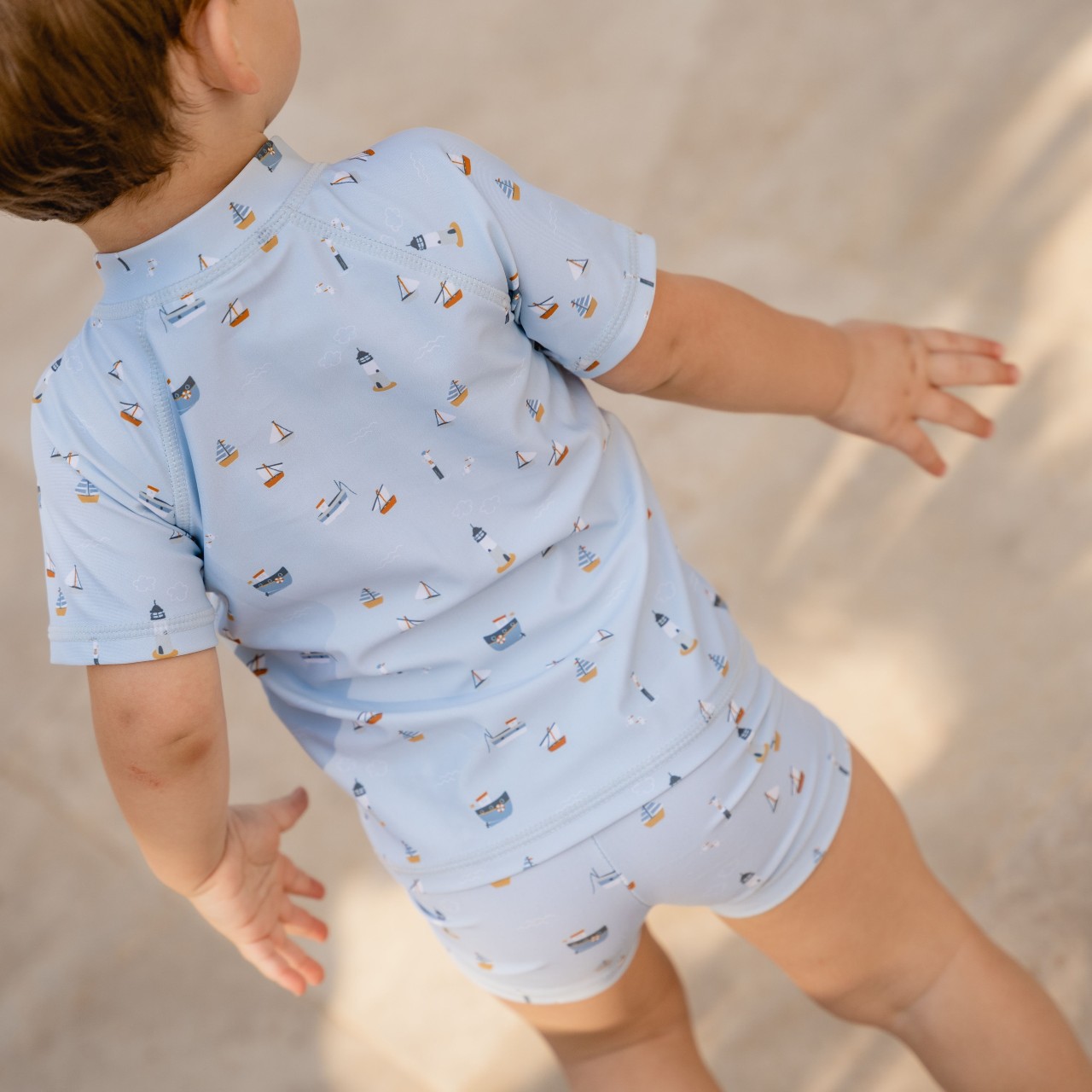 Little Dutch, Swimsuit chłopięcy 98/104 Sailors Bay Blue