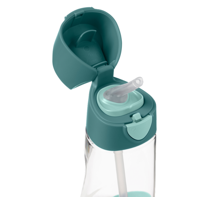 B.Box, Butelka tritanowa ze słomką 450 ml, Emerald Forest B.Box, Butelka tritanowa ze słomką 450 ml, Emerald Forest