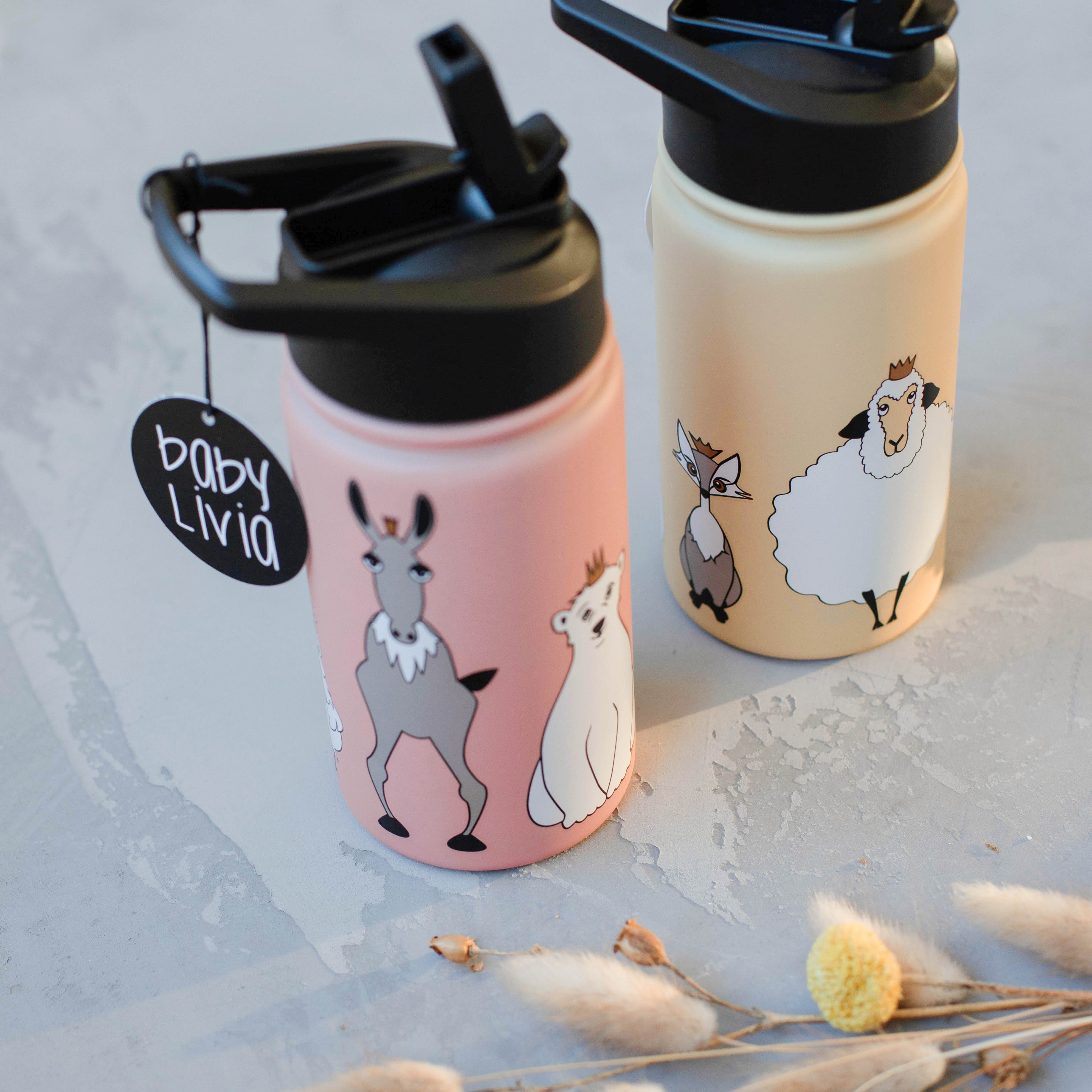 Baby Livia, Butelka termiczna 400 ml New Wheat Baby Livia, Butelka termiczna 400 ml New Wheat