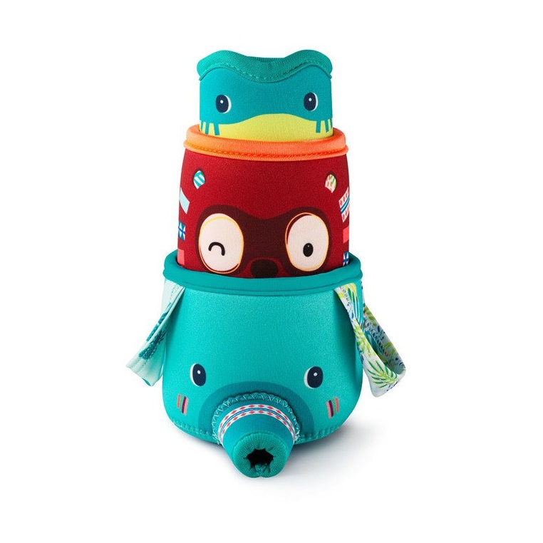 Lilliputiens, 3 kubeczki do kąpieli Dżungla 6 m+ Lilliputiens, 3 kubeczki do kąpieli Dżungla 6 m+