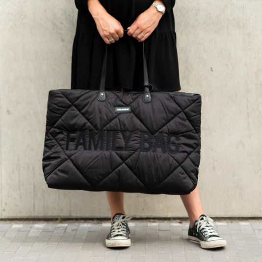 Childhome, Torba Family bag Pikowana Czarna Childhome, Torba Family bag Pikowana Czarna