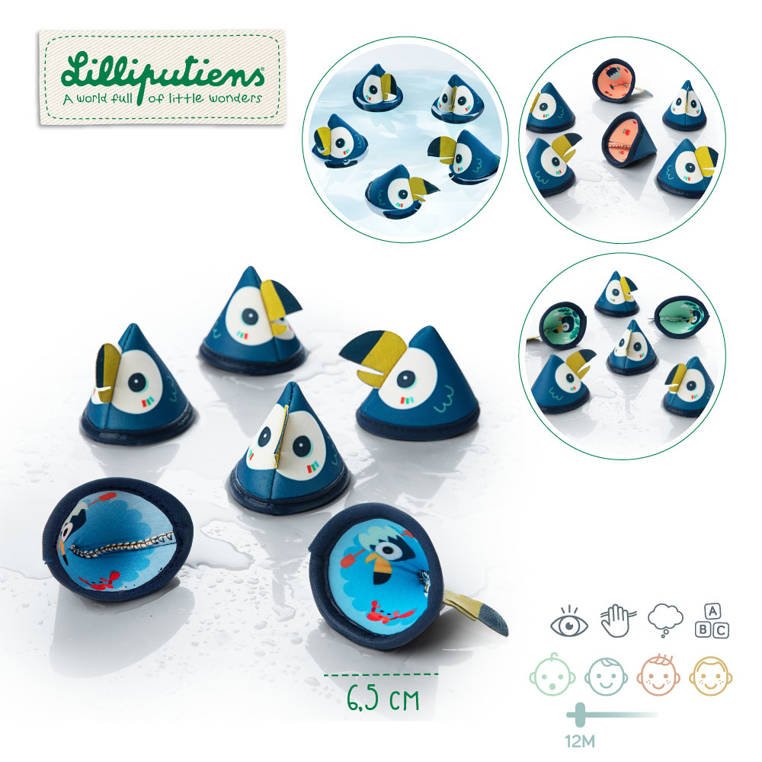 LILLIPUTIENS, Gra memory do kąpieli Tukan Pablo 12 m+ LILLIPUTIENS, Gra memory do kąpieli Tukan Pablo 12 m+