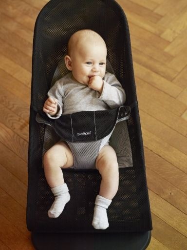 BabyBjorn, leżaczek BALANCE SOFT - Czarny / Szary BabyBjorn, leżaczek BALANCE SOFT - Czarny / Szary