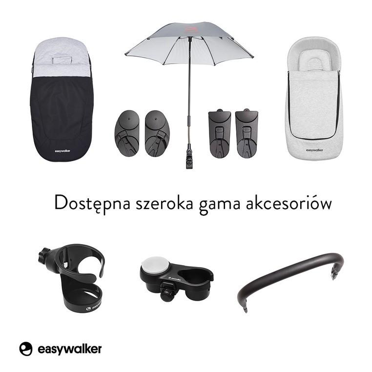Easywalker, Charley Wózek głęboko-spacerowy Night Black (zawiera stelaż i siedzisko z budką) Easywalker, Charley Wózek głęboko-spacerowy Night Black (zawiera stelaż i siedzisko z budką)