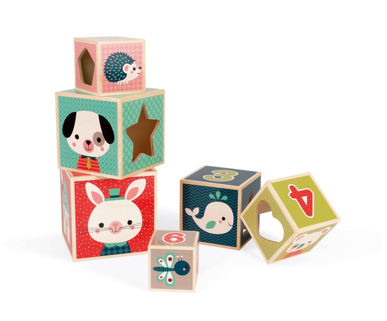 Janod, Piramida wieża drewniana Baby Forest Janod, Piramida wieża drewniana Baby Forest