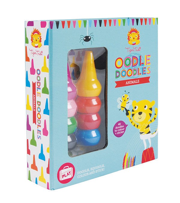 Tiger Tribe, Zestaw kredki z kolorowanką, motyw Zwierzątka