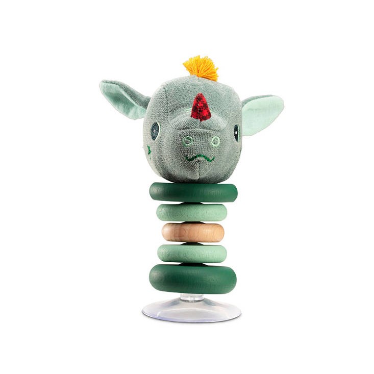 Lilliputiens, Grzechotka z przyssawką Smok Joe 6 m+ Lilliputiens, Grzechotka z przyssawką Smok Joe 6 m+