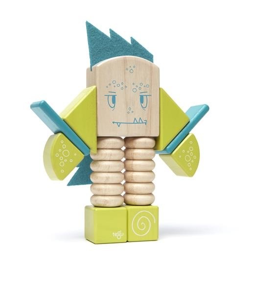 Tegu, Drewniane klocki magnetyczne STICKY MONSTERS Zip Zap