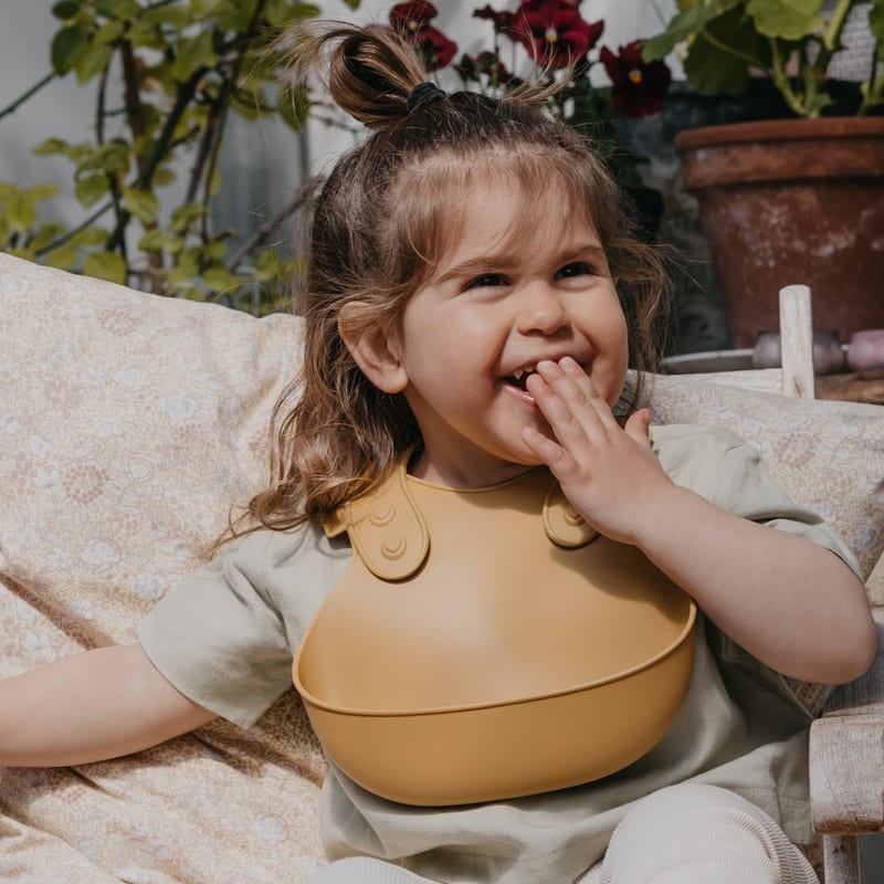 Bibs, Premium Bib Mustard Śliniak Silikonowy