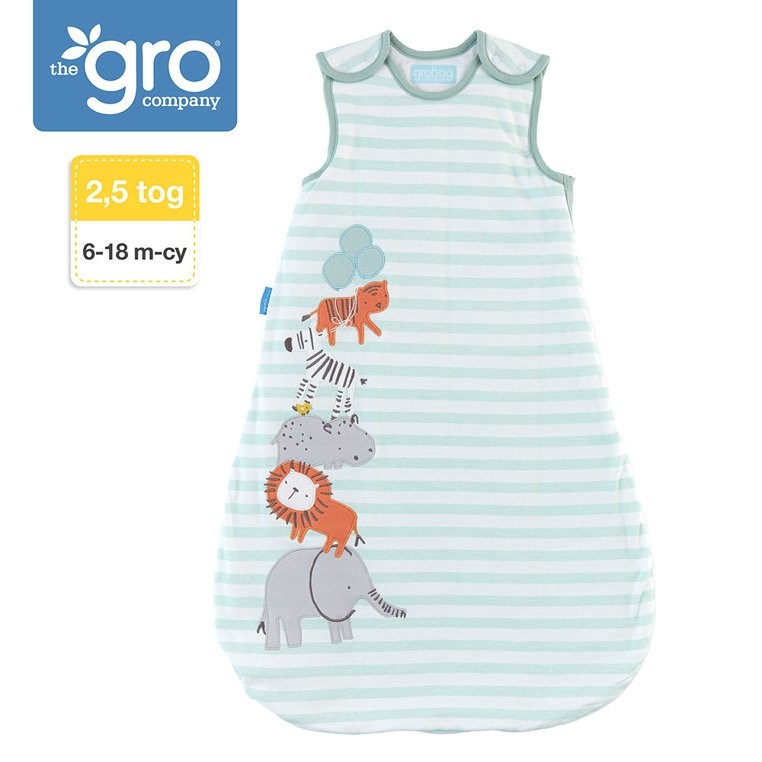 Gro Company, Śpiworek Grobag Jungle Stack 2,5 tog 6-18 m-cy Gro Company, Śpiworek Grobag Jungle Stack 2,5 tog 6-18 m-cy