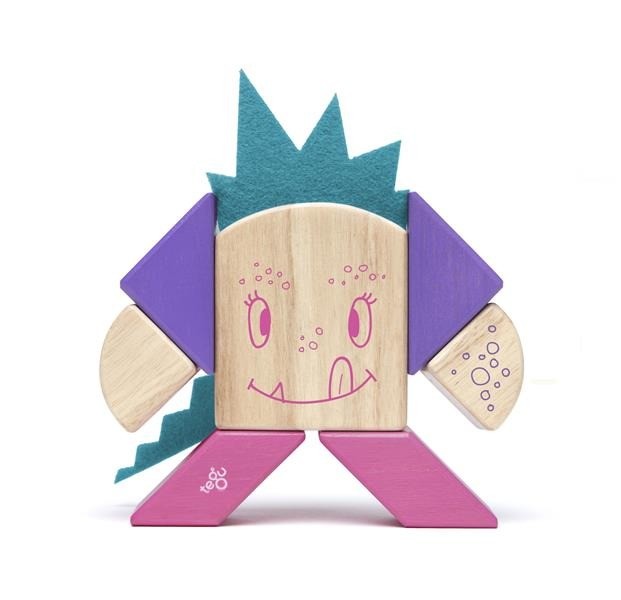 Tegu, Drewniane klocki magnetyczne STICKY MONSTERS Beans & Tumtum Tegu, Drewniane klocki magnetyczne STICKY MONSTERS Beans & Tumtum