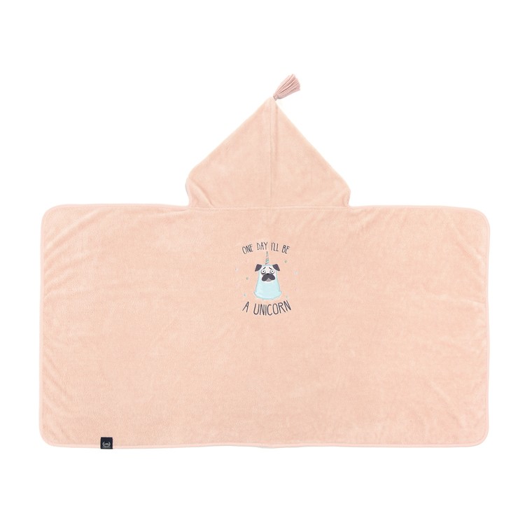La Millou, Ręcznik Bamboo Soft - Kid - Powder Pink - Doggy Unicorn La Millou, Ręcznik Bamboo Soft - Kid - Powder Pink - Doggy Unicorn