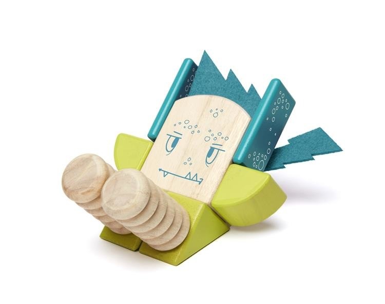 Tegu, Drewniane klocki magnetyczne STICKY MONSTERS Zip Zap