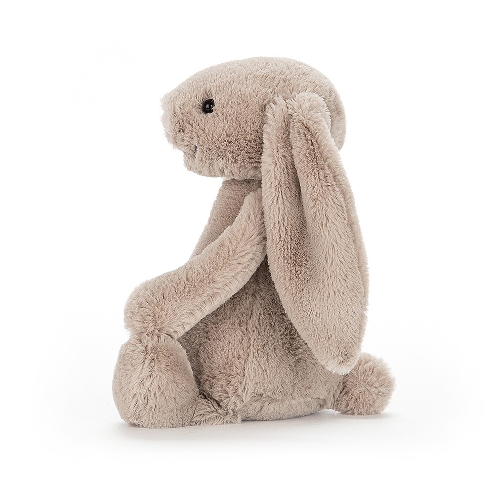 Jellycat, Królik beżowy grzechotka 25cm