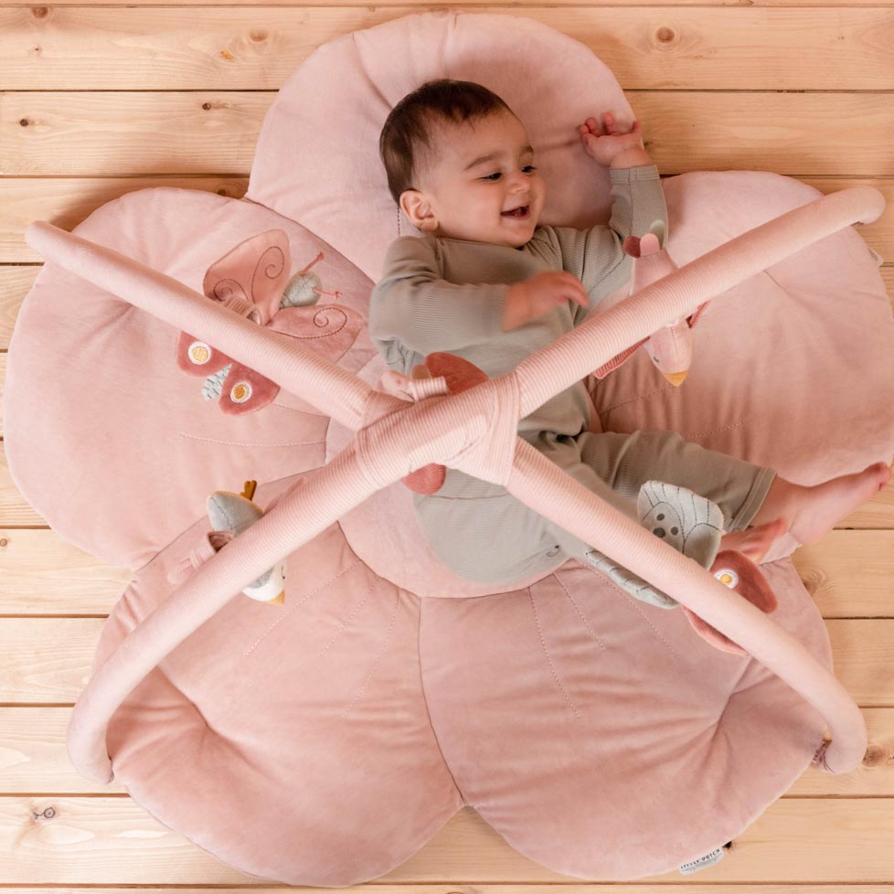 Little Dutch, Mata edukacyjna z pałąkiem Flowers & Butterflies Little Dutch, Mata edukacyjna z pałąkiem Flowers & Butterflies