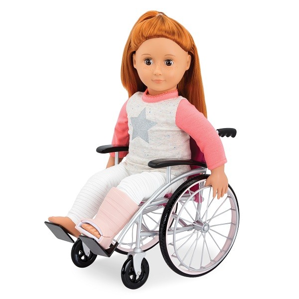 Our Generation, Zestaw z wózkiem inwalidzkim, kulami i akcesoriami – HEALS ON WHEELS Our Generation, Zestaw z wózkiem inwalidzkim, kulami i akcesoriami – HEALS ON WHEELS