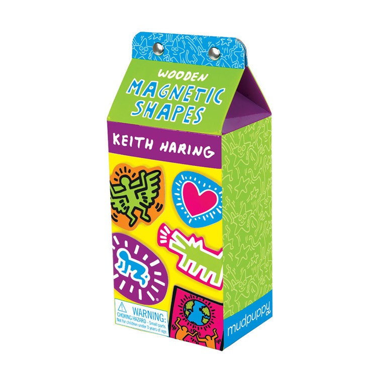 Mudpuppy, Zestaw drewnianych magnesów Keith Haring 35 elementów