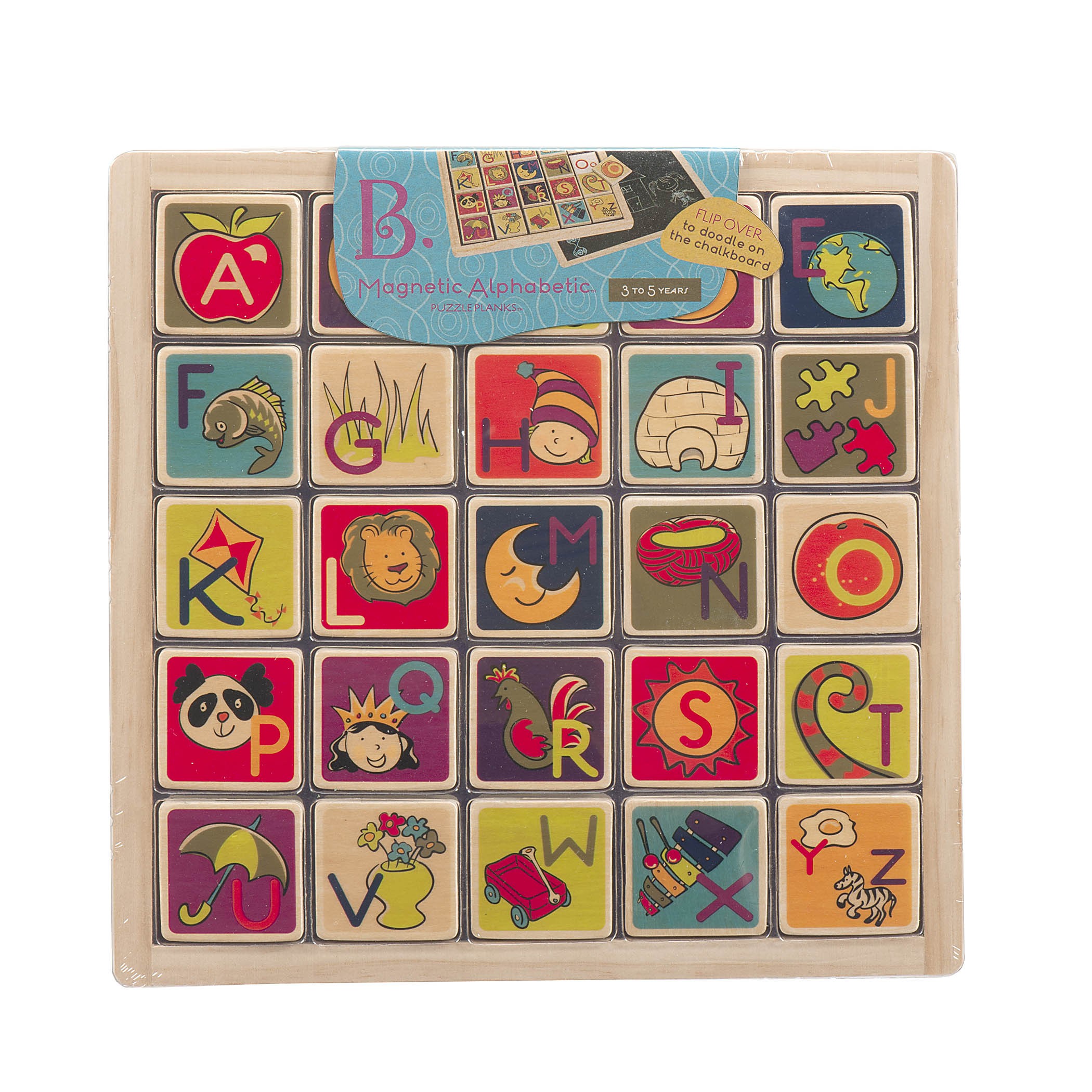 Btoys, magnetyczny alfabet z tablicą kredową B. Toys