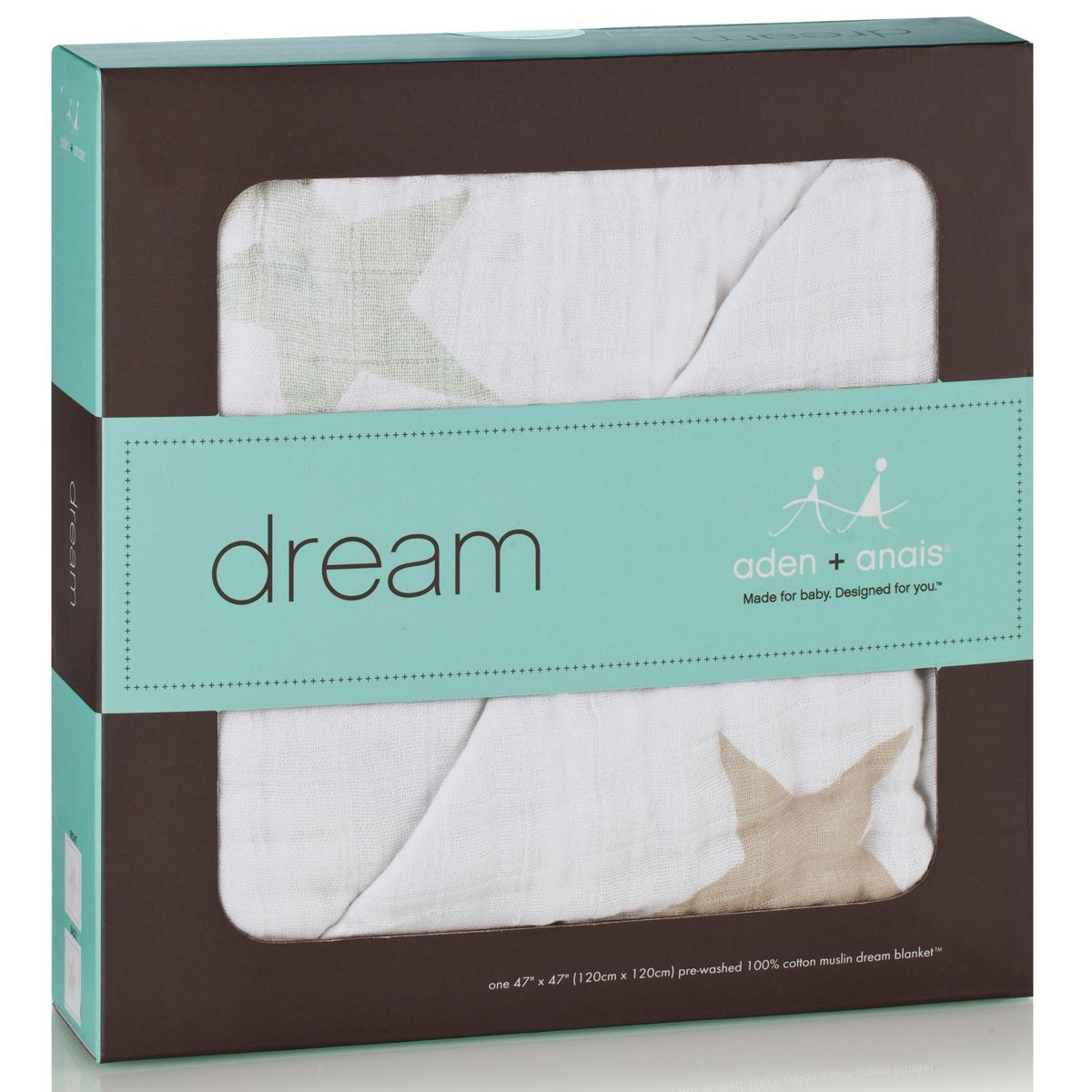 Duży kocyk muślinowy 120x120 super star scout