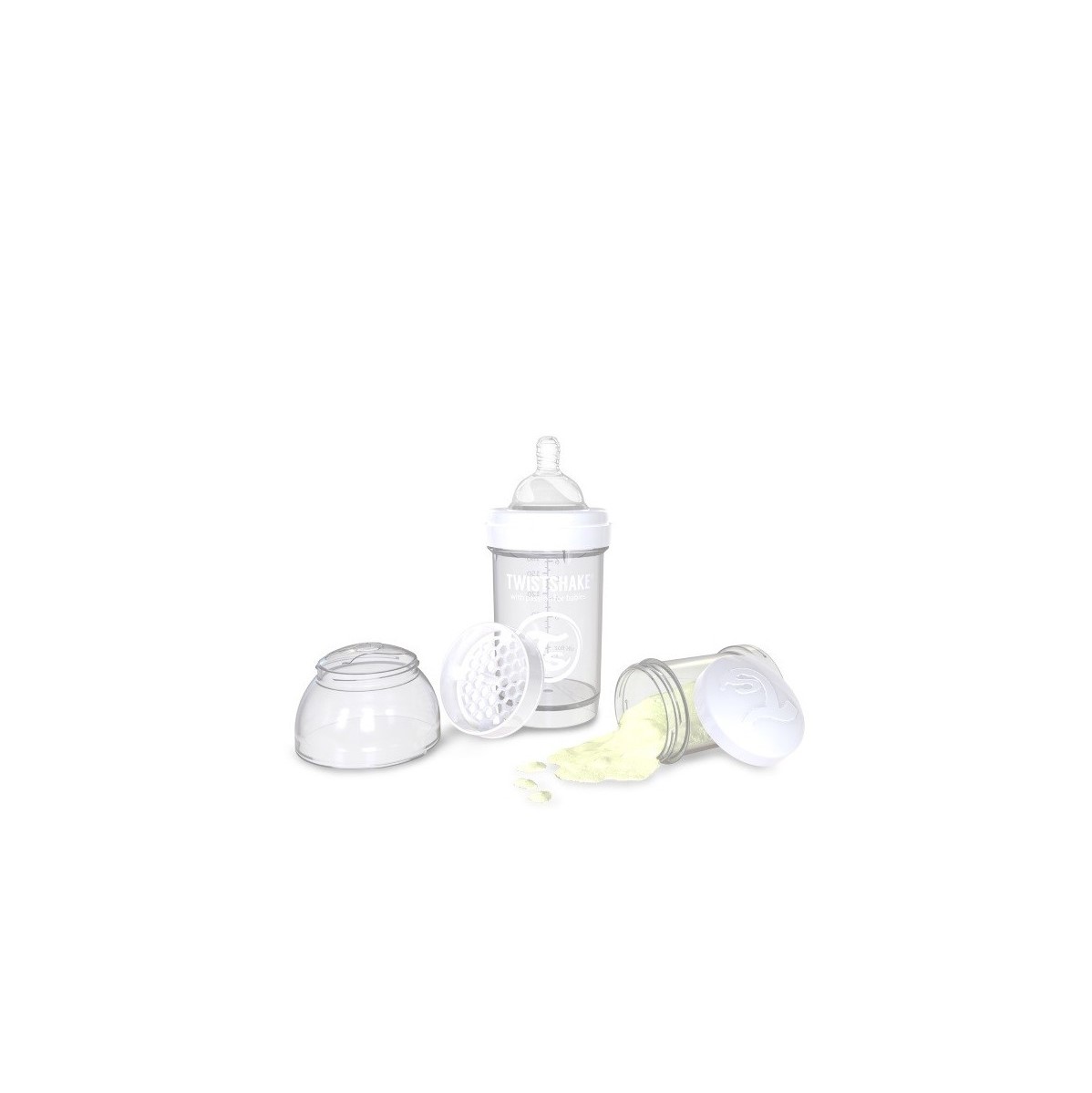 Twistshake, Butelka anty-kolkowa 180ml biała