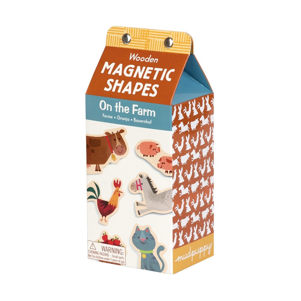 MUDPUPPY Drewniane magnesy – farma MUDPUPPY Drewniane magnesy – farma