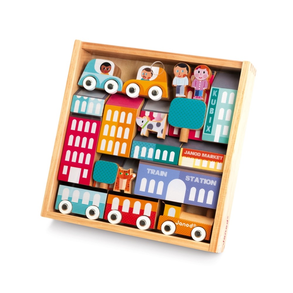 Janod, KUBIX 22 elementy  CITY