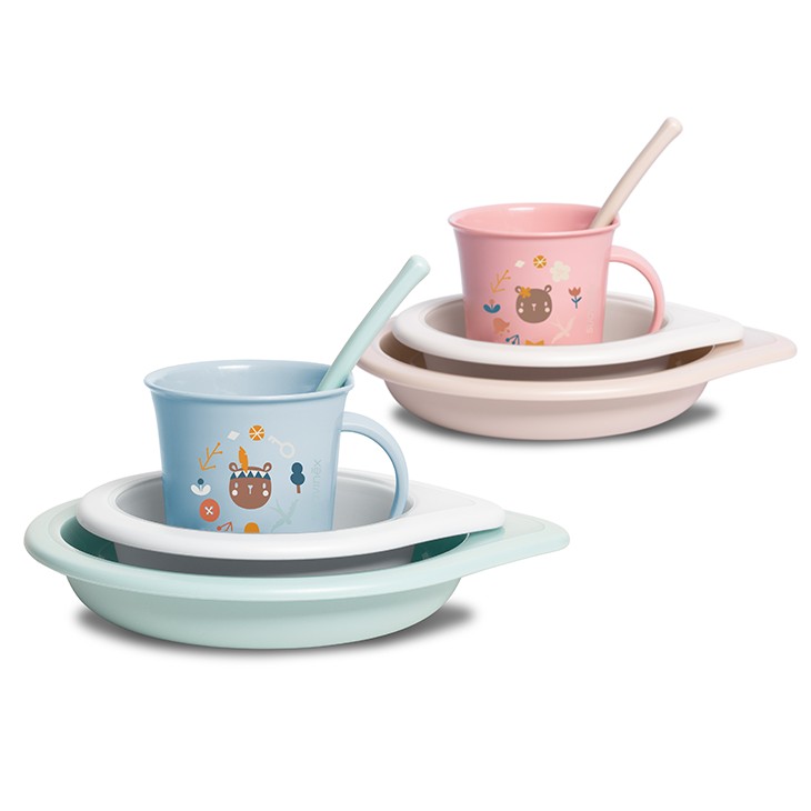 Suavinex, Zestaw do karmienia Forest dziewczynka Suavinex, Zestaw do karmienia Forest dziewczynka