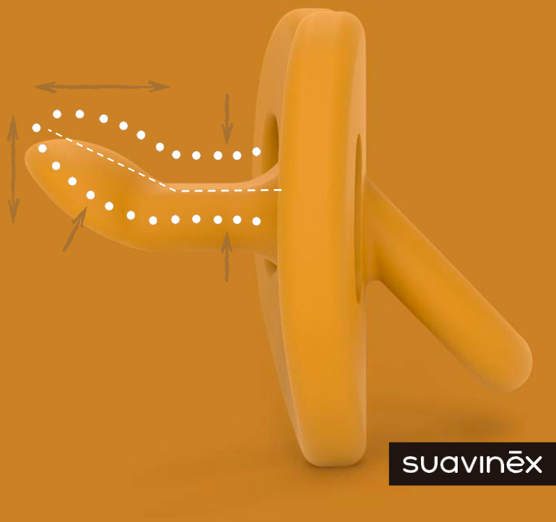 Suavinex, Smoczek 100 % silikonowy anatomiczny SX Pro  6-18 m 