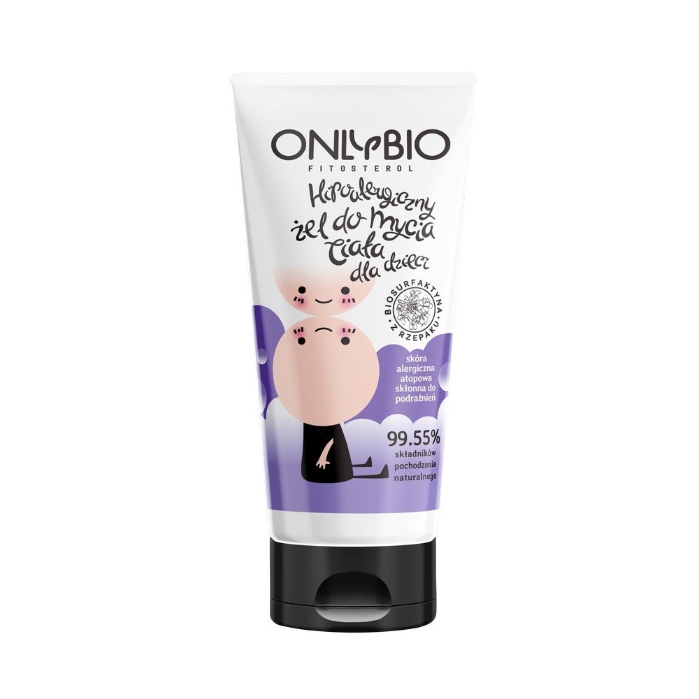 Only Bio, Hipoalergiczny Żel do Mycia Ciała dla Dzieci Skóra Atopowa, Alergiczna, Skłonna do Podrażnień, 200ml Only Bio, Hipoalergiczny Żel do Mycia Ciała dla Dzieci Skóra Atopowa, Alergiczna, Skłonna do Podrażnień, 200ml