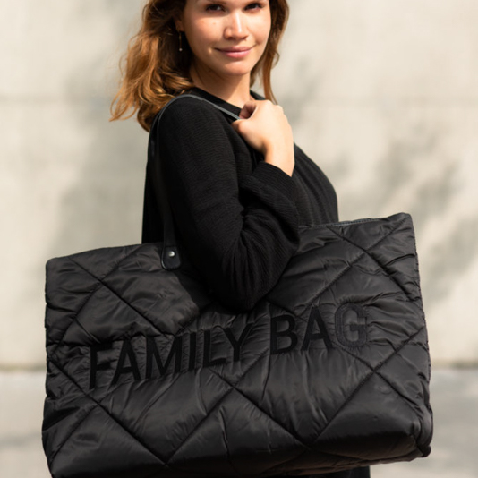 Childhome, Torba Family bag Pikowana Czarna Childhome, Torba Family bag Pikowana Czarna