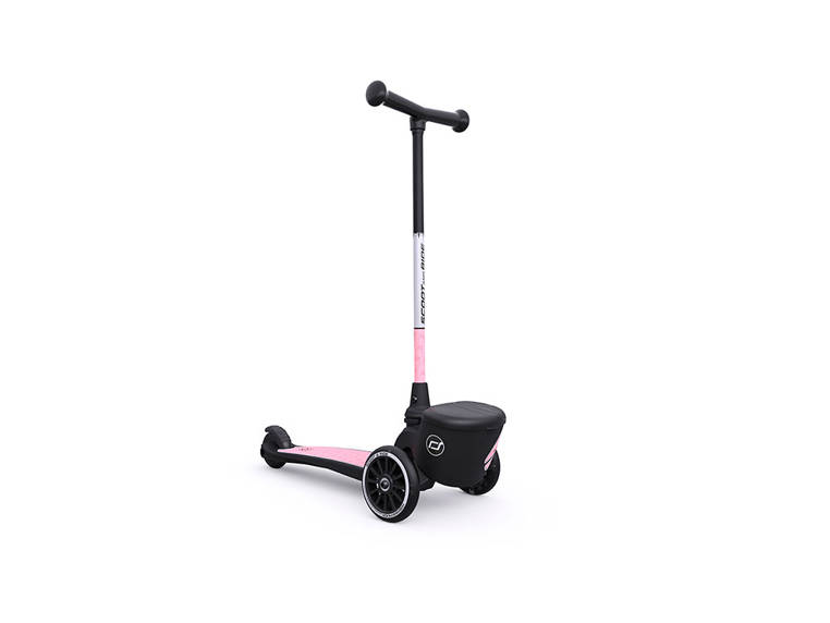 Scootandride, Highwaykick 2 Lifestyle Hulajnoga trójkołowa balansowa ze świecącymi kółkami odblaskową kierownicą Reflective Rose Scootandride, Highwaykick 2 Lifestyle Hulajnoga trójkołowa balansowa ze świecącymi kółkami odblaskową kierownicą Reflective Rose
