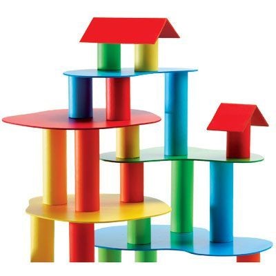 Djeco, drewniane klocki konstrukcyjne TUBLO 37 szt