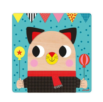Janod, Układanka drewniana magnetyczna Zwierzątka