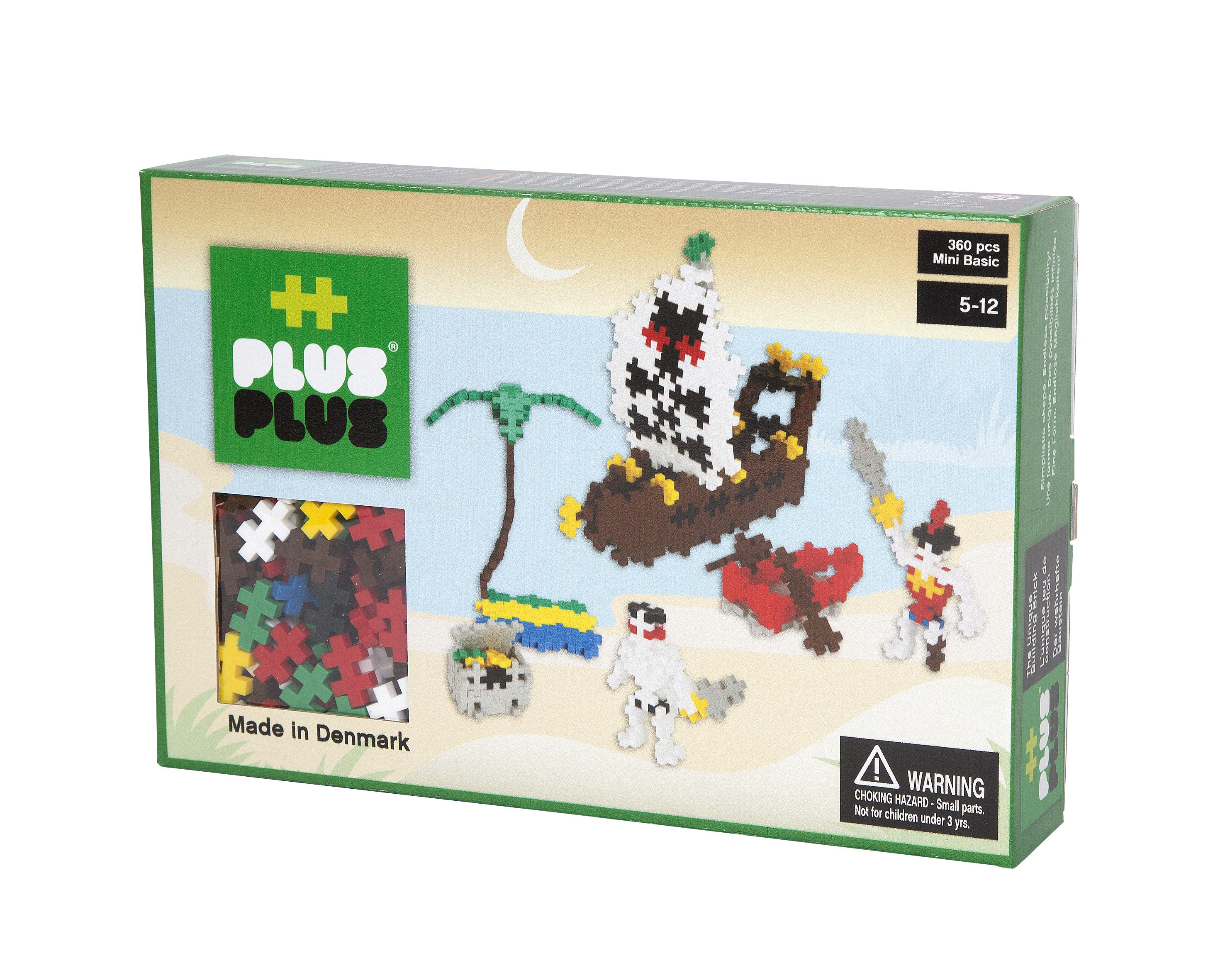 Plus-Plus, klocki konstrukcyjne Mini Basic Piraci 360 szt.