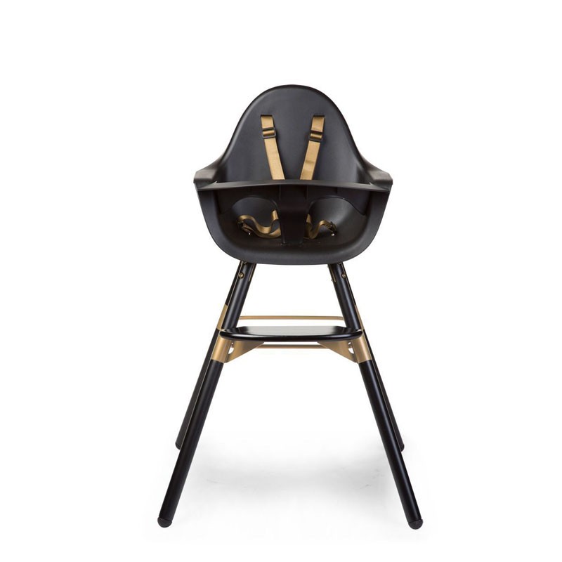 Childhome, Krzesełko do karmienia Evolu 2 Black/Gold