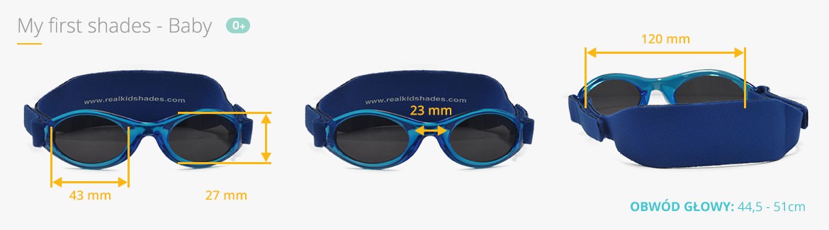 Okulary przeciwsłoneczne,  My First Shades - Royal Blue 0+