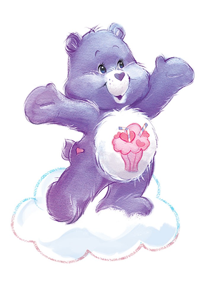 EZPZ, Silikonowy talerzyk z podkładką 2w1 Care Bears™ Mat Miśka Share Bear fioletowy EZPZ, Silikonowy talerzyk z podkładką 2w1 Care Bears™ Mat Miśka Share Bear fioletowy