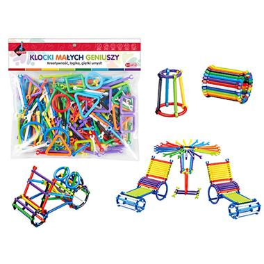 Klocki konstrukcyjne Patyki 173 elementy