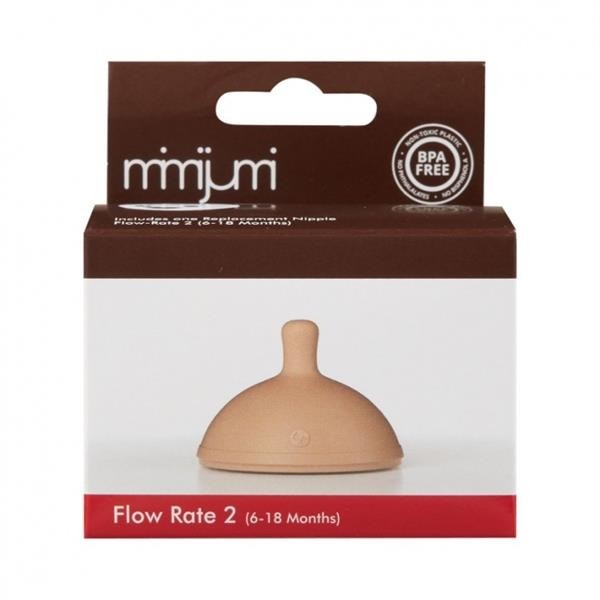 MIMIJUMI, Smoczek do butelki poziom 2, 1 szt.