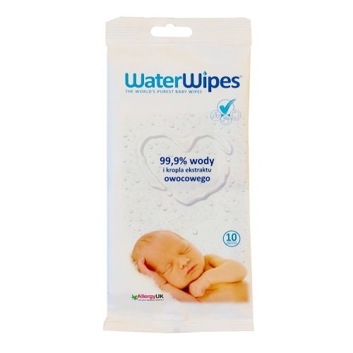 WaterWipes, Chusteczki nasączane czystą wodą, 10szt. WaterWipes, Chusteczki nasączane czystą wodą, 10szt.