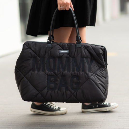 Childhome, Torba Mommy bag Pikowana Czarna Childhome, Torba Mommy bag Pikowana Czarna